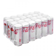 Thùng 24 nước ngọt Coca-Cola Light lon 320ml chính hãng