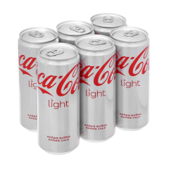 Lô 6 nước ngọt Coca-Cola Light lon 320ml chính hãng