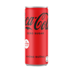 Nước ngọt Coca-Cola Zero lon 320ml chính hãng
