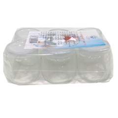 Lô 6 hũ Yaourt thủy tinh trơn TM JYTG 200ml chính hãng