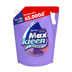 Nước giặt xả Maxkleen hương nước hoa huyền diệu túi 3.8kg chính hãng