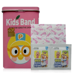 Băng cá nhân Kids Band Pororo 25m hộp thiếc Hồng chính hãng