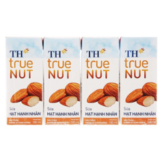 Lốc 4 sữa hạt hạnh nhân TH True Nut 180ml chính hãng | Siêu Thị GO!– Thực phẩm giá tốt