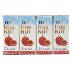 Lốc 4 sữa TH True Nut hạt và gấc 180ml chính hãng | Siêu Thị GO!– Thực phẩm giá tốt