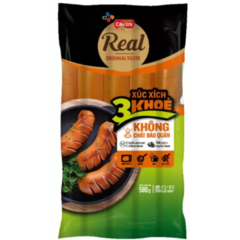 Xúc xích 3 khỏe Real Cầu Tre 500g chính hãng