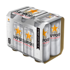 Lô 6 bia Sapporo Premium 500ml chính hãng
