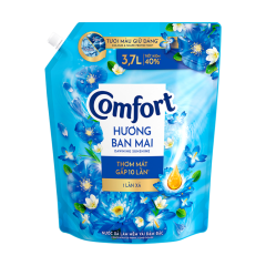 Nước xả vải Comfort 1 lần xả hương ban mai túi 3.7 lít chính hãng