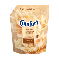 Nước xả vải Comfort hương nước hoa tinh tế túi 3.7L chính hãng