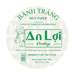Bánh tráng An Lợi 22cm tròn 250g chính hãng