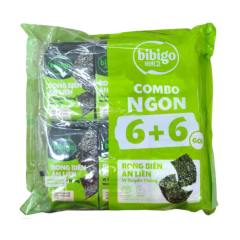 Lô 12 rong biển ăn liền Bibigo vị truyền thống gói 4g chính hãng
