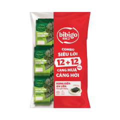Lốc 24 rong biển ăn liền Bibigo vị truyền thống gói 4g chính hãng