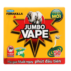 Nhan muỗi Jumbo hương hoa lài 50 khoanh chính hãng