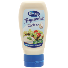 Sốt mayonnaise Simply 230g chính hãng | Siêu Thị GO!– Thực phẩm giá tốt