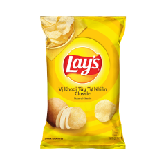 Snack khoai tây Lays vị khoai tây tự nhiên classic 150g chính hãng