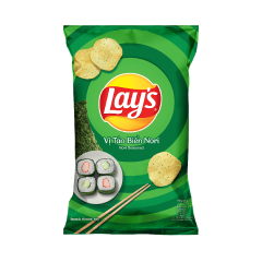 Snack khoai tây Lays Vị tảo biển Nori 150g chính hãng