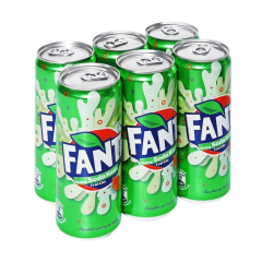 Lô 6 nước ngọt Fanta soda kem lon 320ml chính hãng
