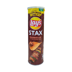 Snack khoai tây Lay's Stax vị sườn nướng 145g chính hãng