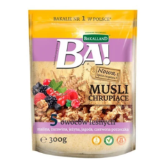 Ngũ cốc Bakalland Ba 5 Forest Fruits Honey 300g chính hãng