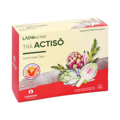 Trà actisô túi lọc Lado hộp 100 gói x 2g chính hãng