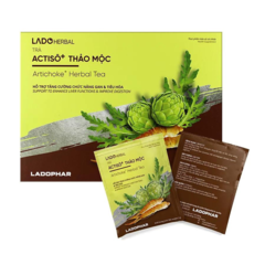 Trà atiso thảo mộc Lado herbal hộp 100 gói x 2g chính hãng