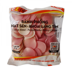 Bánh phồng hạt sen khoai lang tím 100g chính hãng