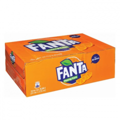 Thùng 24 nước ngọt Fanta Sleek vị cam lon 235ml chính hãng