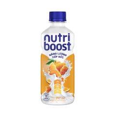 Nước trái cây Nutriboost cam sữa mật ong 297ml chính hãng