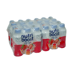 Thùng 24 chai sữa trái cây Nutriboost dâu sữa yến mạch 297ml chính hãng