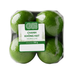 Chanh không hạt vỉ 4 trái GO! VietGAP 250g chính hãng