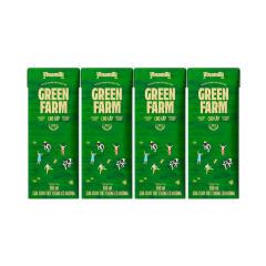 Lô 4 Sữa Vinamilk Green Farm 100% có đường 180ml chính hãng | Siêu Thị GO!– Thực phẩm giá tốt