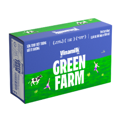 Thùng 12 lô 4 Sữa Vinamilk Green Farm 100% rất ít đường 180ml chính hãng