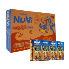 Thùng 12 Lốc 4 Sữa Nuvi lúa mạch thạch cacao 170ml chính hãng | Siêu Thị GO!– Thực phẩm giá tốt