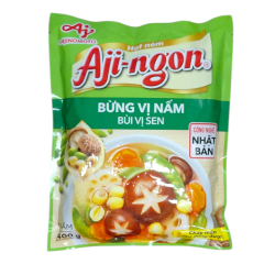 Hạt nêm Aji-ngon vị nấm và sen gói 400g chính hãng | Siêu Thị GO!– Thực phẩm giá tốt