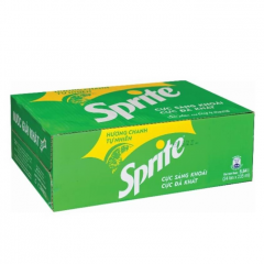 Thùng 24 nước ngọt Sprite Sleek lon 235ml chính hãng