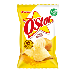Snack khoai tây OStar hương tự nhiên 53g chính hãng