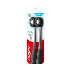 Lô 2 bàn chải đánh răng Colgate Cushion Clean Charcoal chính hãng