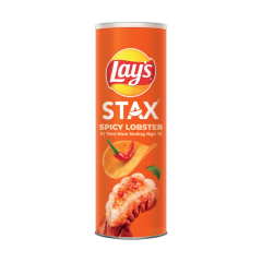 Snack khoai tây Lay's Stax vị tôm hùm ngũ vị 145g chính hãng
