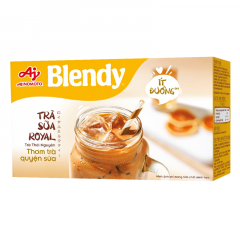 Trà sữa Blendy Royal ít đường hộp 8 gói x 18g chính hãng