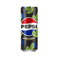 Nước ngọt Pepsi Zero vị chanh lon 320ml chính hãng