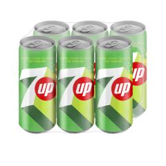 Lô 6 nước ngọt 7Up lon 320ml chính hãng