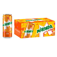 Thùng 24 nước ngọt Mirinda cam lon 320ml chính hãng