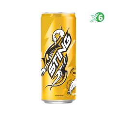 Lốc 6 lon Nước tăng lực Sting vàng 320ml chính hãng