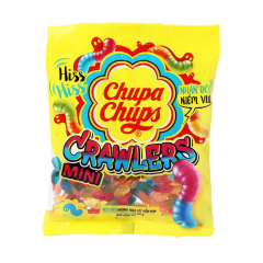 Kẹo dẻo Chupa Chups Crawlers trái cây hỗn hợp 90g chính hãng
