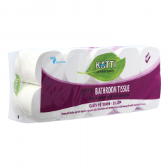 Giấy vệ sinh Katti không lõi 3L 10 cuộn chính hãng