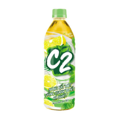 Trà xanh C2 chanh tuyết bạc hà 455ml chính hãng