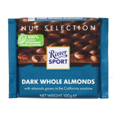 Socola Ritter Sport hạnh nhân 100g chính hãng