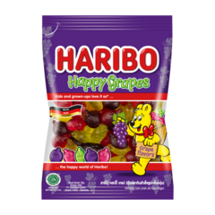 Kẹo Dẻo Haribo Happy Hương Nho 80g chính hãng