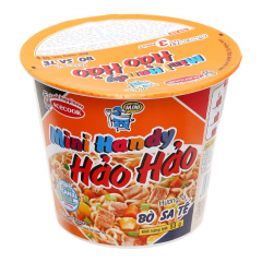 Mì ly mini Handy Hảo Hảo bò sa tế 53g chính hãng | Siêu Thị GO!– Thực phẩm giá tốt