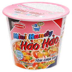 Mì ly mini Hảo Hảo Handy tôm chua cay 47g chính hãng