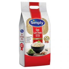 Gạo lứt thơm ST25 Simply 1Kg chính hãng